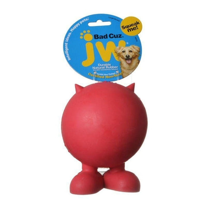 JW Pet Bad Cuz Rubber Squeaker Dog Toy