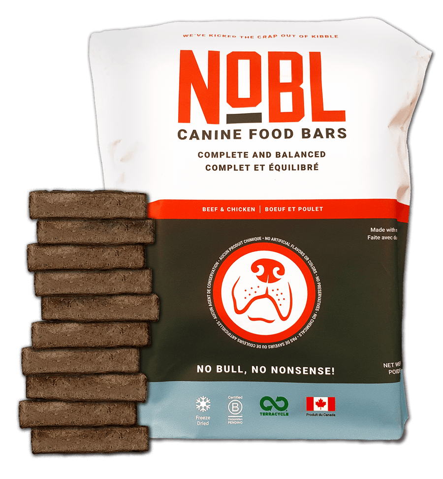 NOBL Adult Canine Food Bars - Beef and Chicken