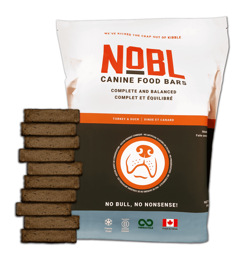 NOBL Adult Canine Food Bars - Turkey and Duck