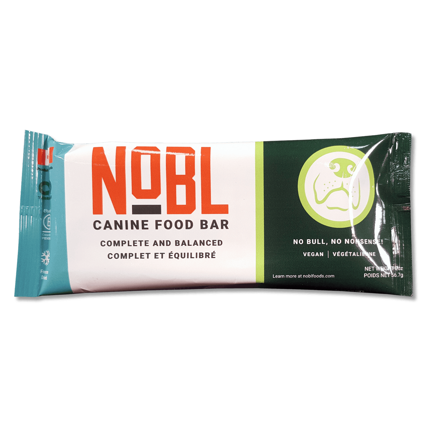 NOBL Adult Canine Food Bars - Vegan Recipe