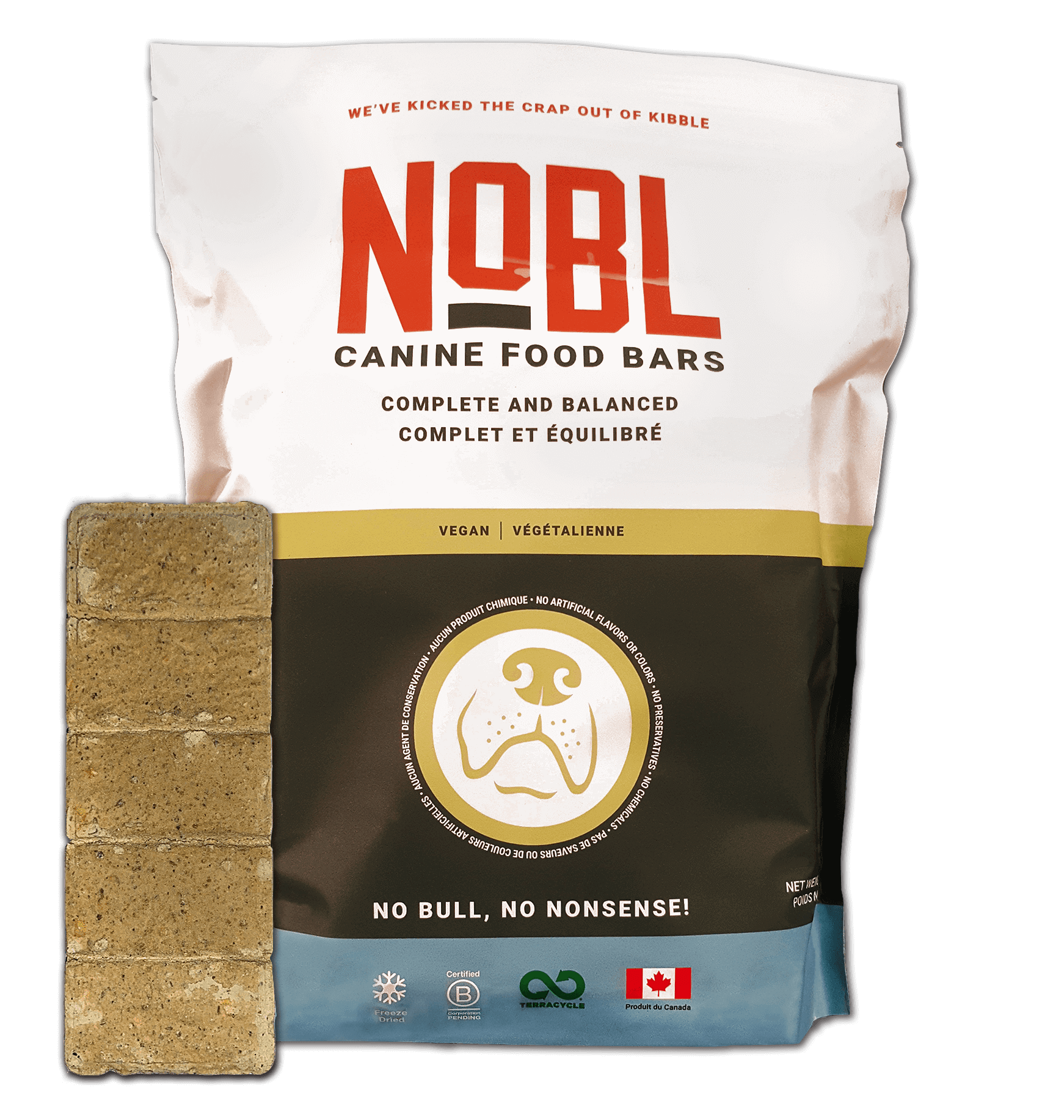 NOBL Adult Canine Food Bars - Vegan Recipe