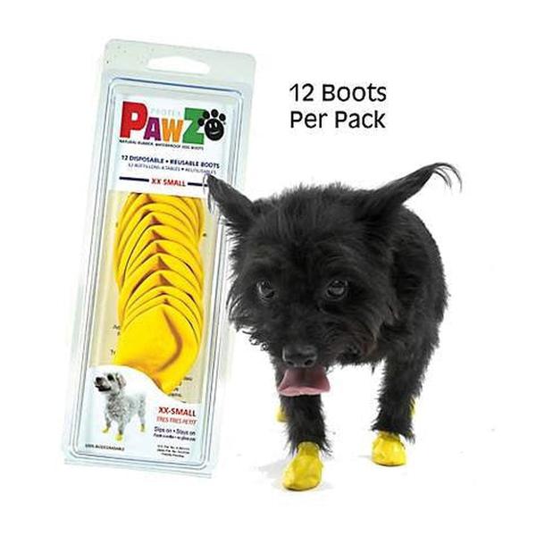 Pawz Natural Rubber Waterproof Dog Boots, 12 Ct