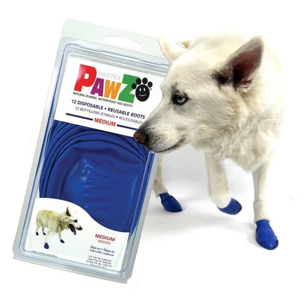 Pawz Natural Rubber Waterproof Dog Boots, 12 Ct