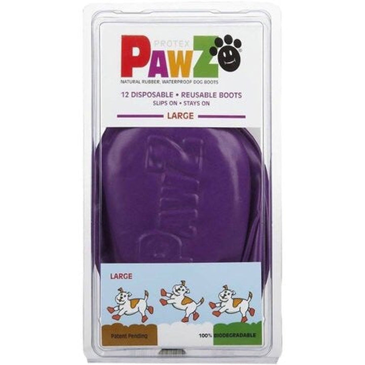 Pawz Natural Rubber Waterproof Dog Boots, 12 Ct