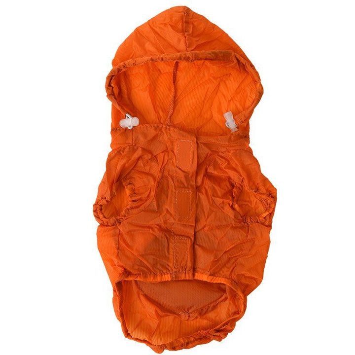 Pet Life Ultimate Waterproof Thunder-Paw Zippered Travel Dog Raincoat