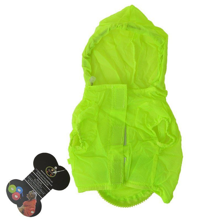 Pet Life Ultimate Waterproof Thunder-Paw Zippered Travel Dog Raincoat