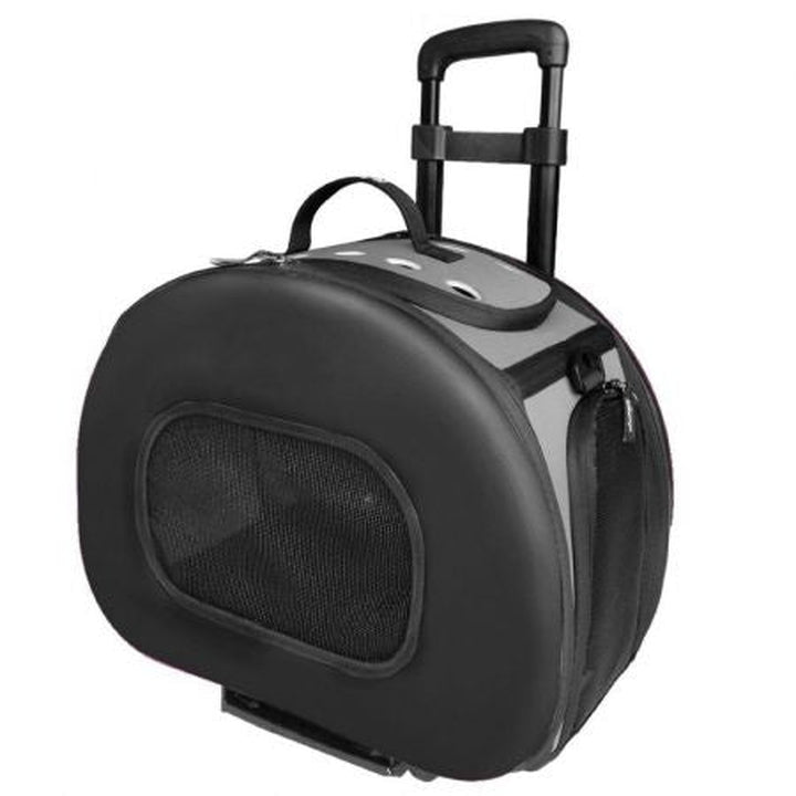Pet Life Wheeled Tough-Shell Collapsible Pet Carrier