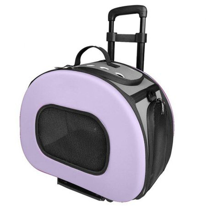 Pet Life Wheeled Tough-Shell Collapsible Pet Carrier