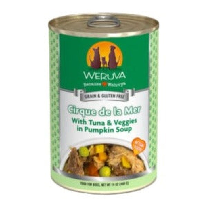 Weruva Dog Cirque De La Mer with Tuna & Veggies in Pumpkin Soup 14oz. Case Of 12