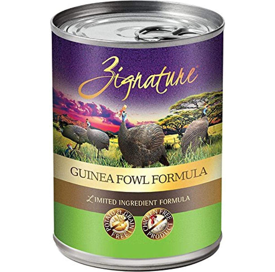 Zignature Dog Canned 13oz. Guinea Fowl (Case of 12)