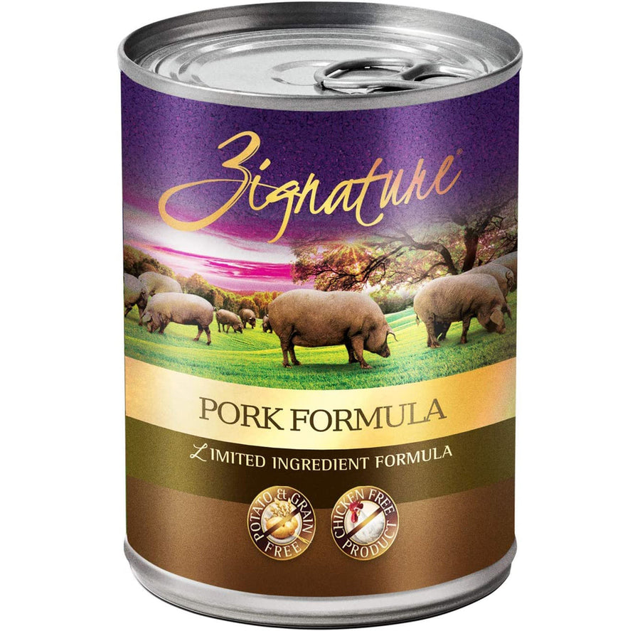 Zignature Dog Canned 13oz. Pork (Case of 12)