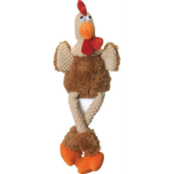 goDog Checkers Rooster with Chew Guard Technology Tough Plush
